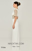 Alfa Beta B6074 White Evening Dress