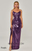 Alfa Beta 6081 Purple Front Dress 