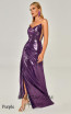 Alfa Beta 6081 Purple Side Dress 