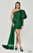 Alfa Beta B6085 Green Front Dress