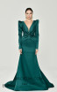 Alfa Beta B6094 Emerald Front Dress