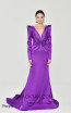 Alfa Beta B6094 Purple Front Dress