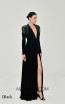 Alfa Beta B6100 Black Velvet Dress