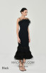 Alfa Beta B6119 Black Feather Dress