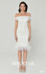 Alfa Beta B6134 White Front Dress