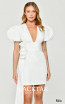 Alfa Beta B6139 White Short Sleeve Dress
