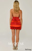 Alfa Beta B6152 Red Orange Back Dress