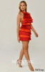 Alfa Beta B6152 Red Orange Side Dress