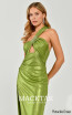 Alfa Beta B6153 Pistachio Green Detail Dress