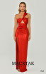 Alfa Beta B6153 Red Front Dress