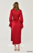 Alfa Beta B6154 Claret Red Back Dress