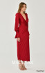 Alfa Beta B6154 Claret Red Dress