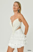 Alfa Beta 6157 White Side Dress