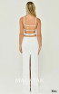 Alfa Beta B6162 White Back Dress