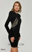 Alfa Beta B6172 Black Detail Dress