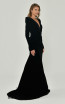 Beta B6175 Black Velvet Dress