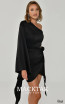 Alfa Beta B6176 Black Detail Dress