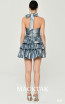 Alfa Beta B6187 Blue Back Dress