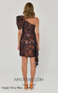 Alfa Beta B6189 Copper Navy Blue Back Dress