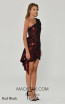 Alfa Beta B6189 Red Black Dress
