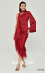 Alfa Beta B6201 Claret Red Side Dress