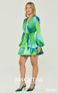 Alfa Beta B6203 Green Blue Side Dress