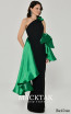 Alfa Beta B6213 Black Green Side Dress 