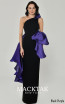 Alfa Beta B6213 Black Purple Front Dress 