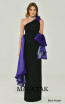 Alfa Beta B6213 Black Purple Front Dress