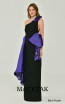 Alfa Beta B6213 Black Purple Side Dress