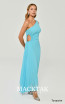 Alfa Beta B6217 Turquoise Midi Dress