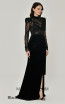 Alfa Beta B6221 Black Side Dress
