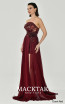 Alfa Beta B6224 Claret Red Side Dress