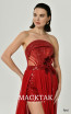 Alfa Beta B6224 Red Detail Dress