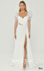 Alfa Beta B6226 White Front Dress