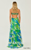 Alfa Beta B6238 Green Yellow Back Dress