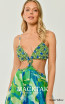 Alfa Beta B6238 Green Yellow Detail Dress