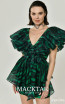 Alfa Beta B6240 Green Zebra Detail Dress