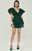 Alfa Beta B6240 Green Zebra Front Dress
