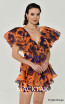 Alfa Beta B6240 Purple Orange Detail Dress