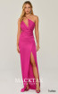 Alfa Beta B6245 Fuchsia Front Dress