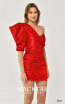 Alfa Beta B6253 Red Detail Dress