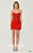 Alfa Beta B6253 Red Short Dress