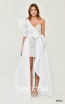 Alfa Beta B6253 White Front Dress