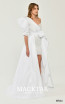 Alfa Beta B6253 White Long Dress