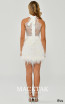 Alfa Beta B6261 White Back Dress