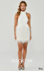 Alfa Beta B6261 White Front Dress
