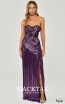 Alfa Beta 6263 Purple Front Dress