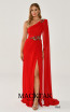 Alfa Beta B6270 Red Front Dress