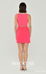 Alfa Beta B6276 Neon Pink Back Dress